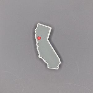 (5/$15) California Heart ❤️ Croc Charm